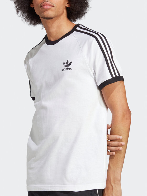 adidas adidas T-Shirt Adicolor Classics 3-Stripes T-Shirt IA4846 Λευκό Slim Fit