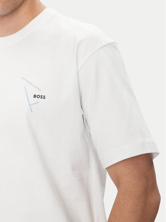 BOSS BOSS Футболка 50546374 Білий Relaxed Fit