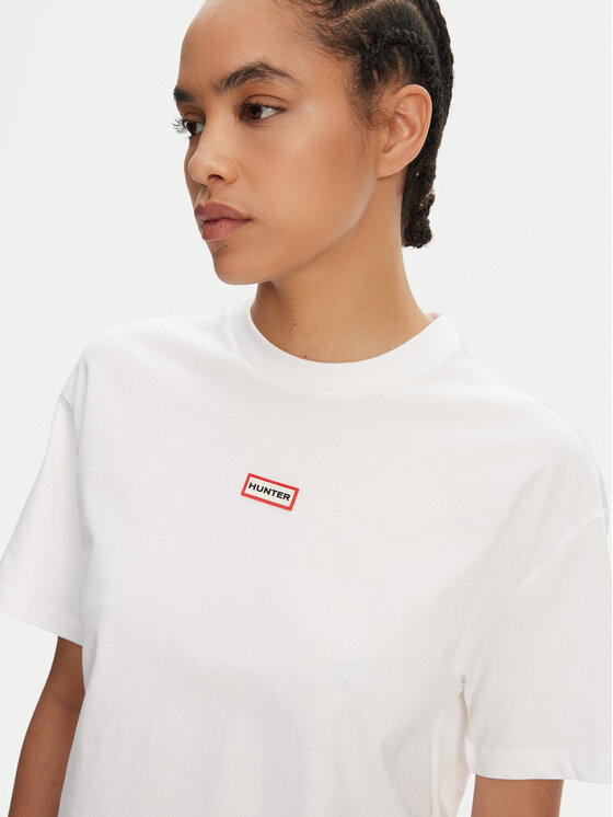 Hunter Hunter Футболка Abby HARW0059251 Білий Boxy Fit