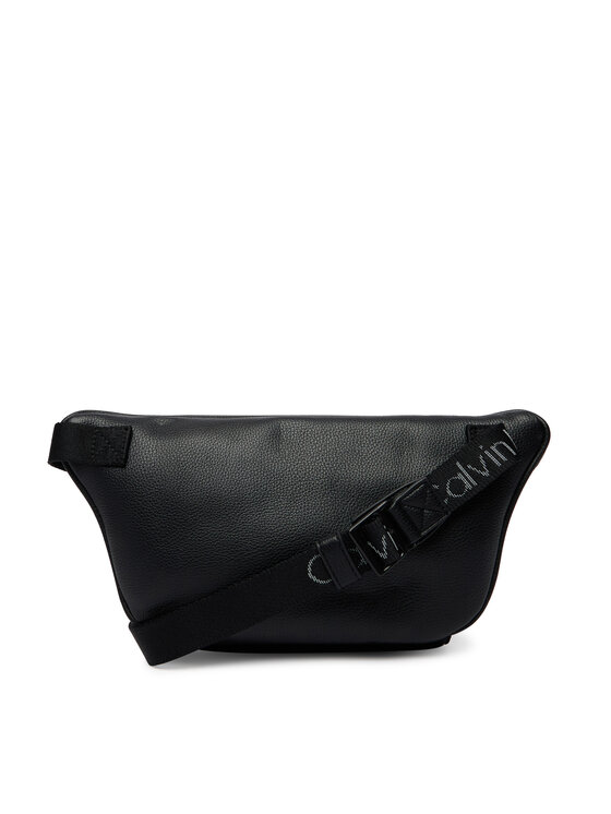 Calvin Klein Torbica oko struka﻿ Calvin Klein Webbing Strap Waistbag LV04D3130G Crna