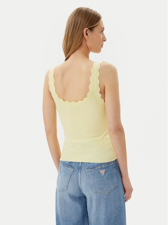 JDY JDY Marškinėliai Nanna 15290585 Geltona Slim Fit