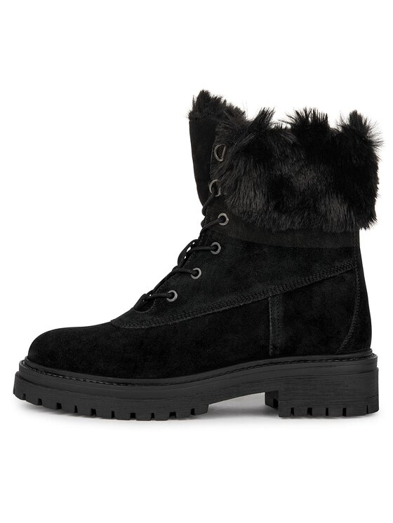 Geox Šnurovacia obuv Geox D Iridea D26HRT 022BH C9999 Čierna