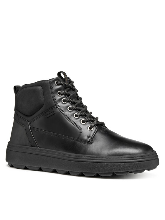 Geox Šnurovacia obuv Geox U Spherica Ecub-1.1 U56LUB 0FFCQ C9999 Čierna