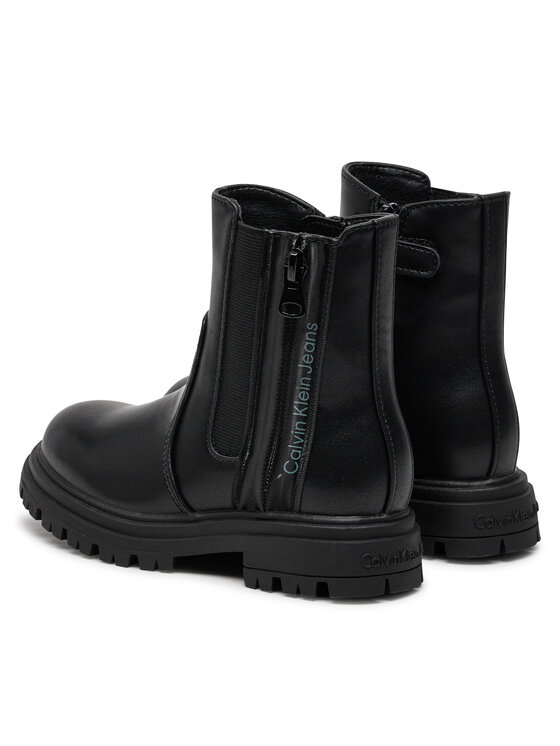 Calvin Klein Jeans Polokozačky Calvin Klein Jeans Chelsea Boot V3A5-81019-1355 M Černá