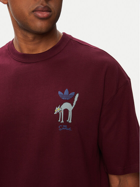 adidas adidas Camiseta Snowball Graphic LG5065 Guinda/burdeos Oversize