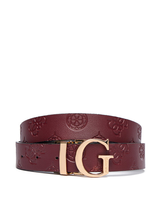 Guess Dámsky opasok Guess BW7861 P3430 Bordová