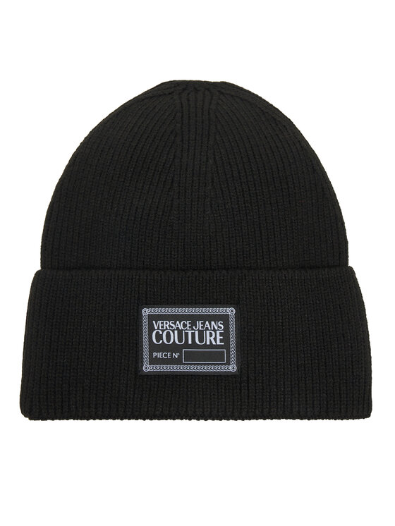 Versace Jeans Couture Шапкa Versace Jeans Couture Big Beanie 79YAZK50 Чорний