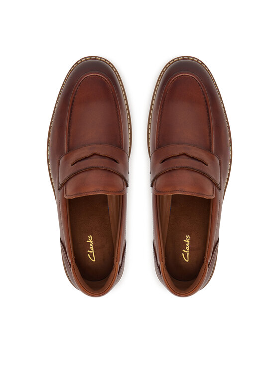 Clarks Poltopánky Clarks Aldwin 2 Step 26320111 Hnedá
