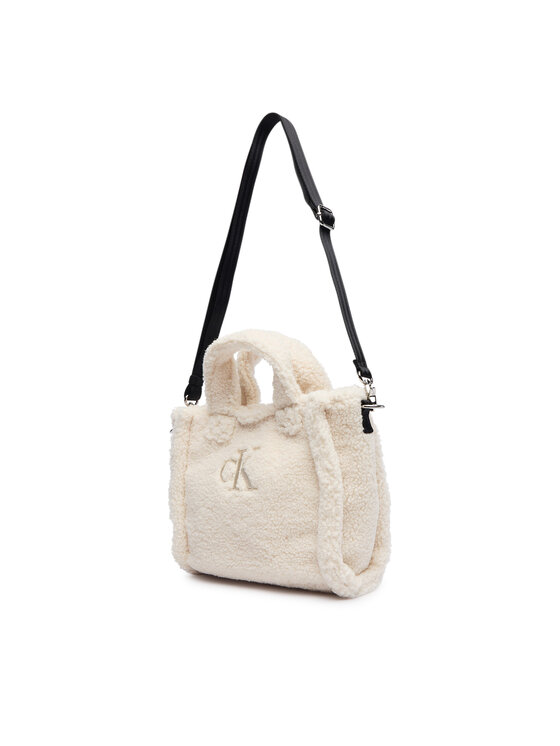 Calvin Klein Jeans Borsetta Calvin Klein Jeans Teddy Tote Bag IU0IU00355 Beige