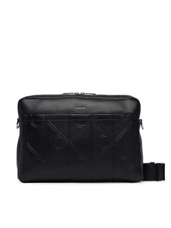 Calvin Klein Laptoptáska Calvin Klein Xl Emblem Aop LV04D3526G Fekete