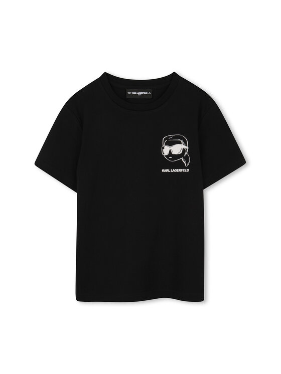 Karl Lagerfeld Kids Karl Lagerfeld Kids Camiseta Z31103 D Negro Regular Fit