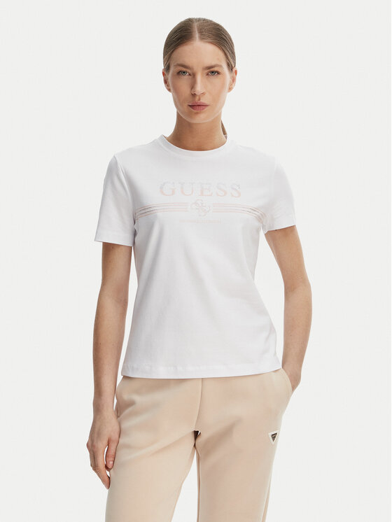 Guess Guess Camiseta V6GI07 K2968 Blanco Regular Fit