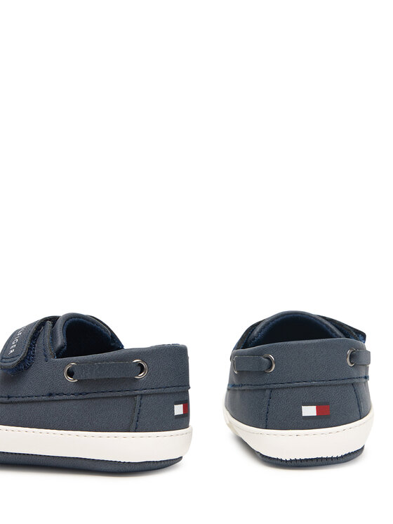 Tommy Hilfiger Pusbačiai Tommy Hilfiger Low Cut Velcro T0B9-34331-0700 Tamsiai mėlyna