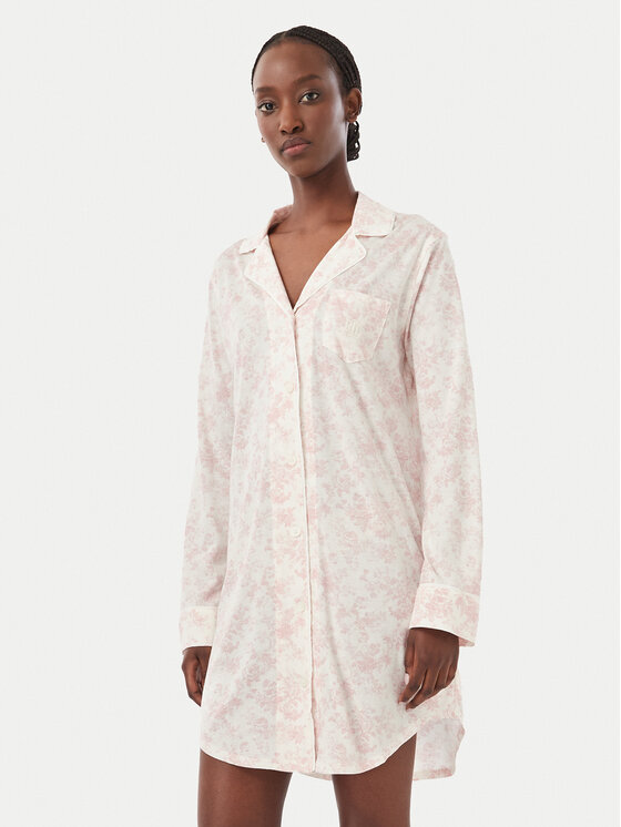 LAUREN RALPH LAUREN LAUREN RALPH LAUREN Camicia da notte ILN32540 Rosa chiaro Regular Fit