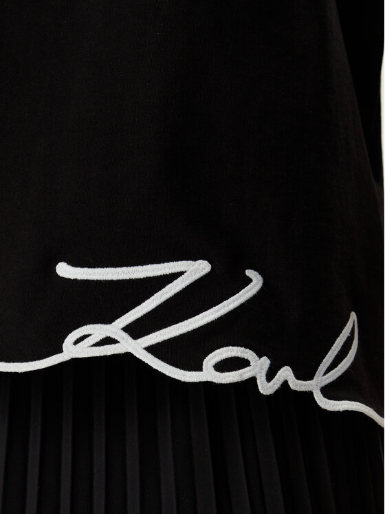KARL LAGERFELD KARL LAGERFELD Camiseta B2W17018 Negro Regular Fit