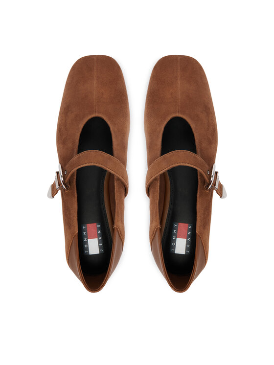 Tommy Jeans Balerinos Tommy Jeans Tjw Ballerina Suede EN0EN03067 Ruda