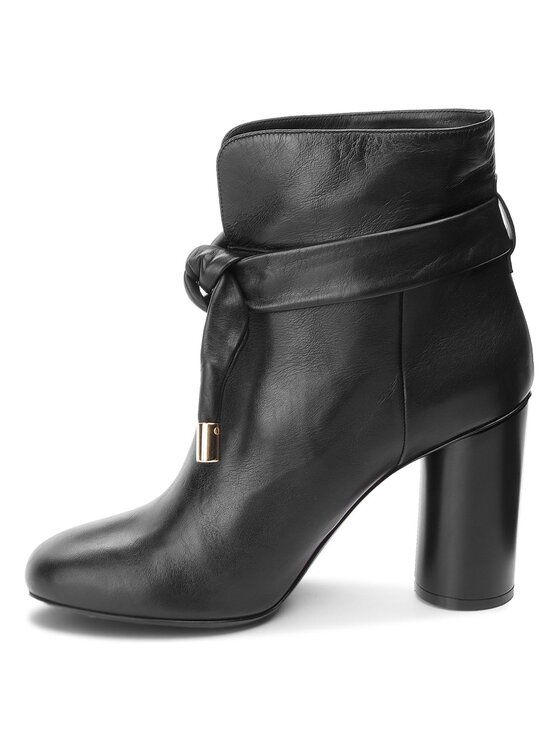 TWINSET Боти TWINSET Tronchetto CA8TSA Черен