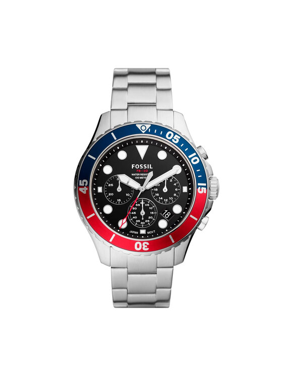 Zegarek Fossil Chronograph FS5767 Srebrny | Eobuwie.com.pl