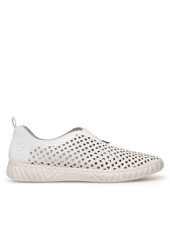 Rieker Pantofi Rieker N0965-80 Alb