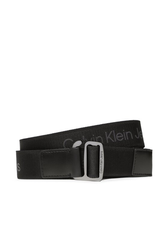 Calvin Klein Jeans Мъжки колан Calvin Klein Jeans Slider Logo Webbing 35Mm K50K510153 Черен