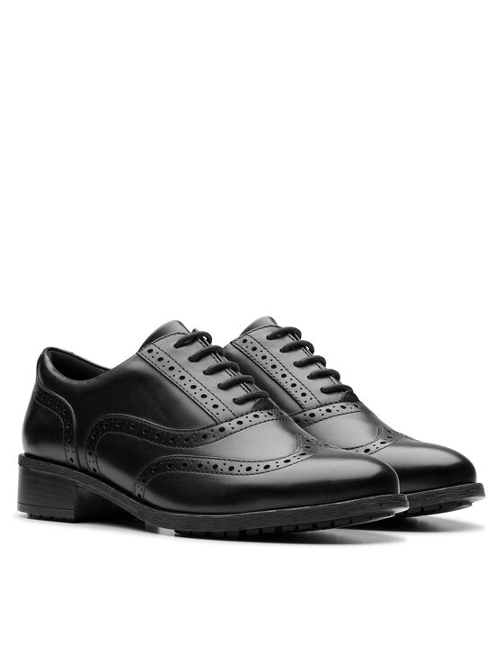 Clarks Оксфорди Clarks Havisham Oak 26178709 Чорний