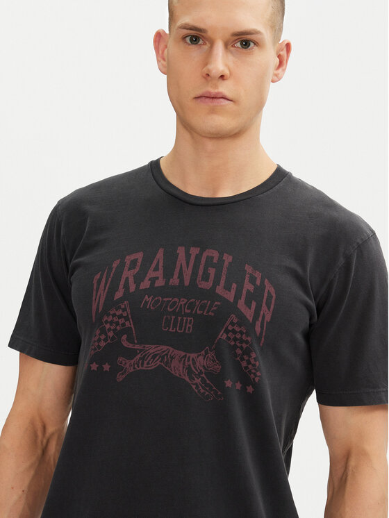 Wrangler Wrangler T-Shirt 205921 Μαύρο Regular Fit
