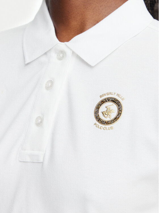 Beverly Hills Polo Club Beverly Hills Polo Club Polo L2602-HR Blanco Regular Fit