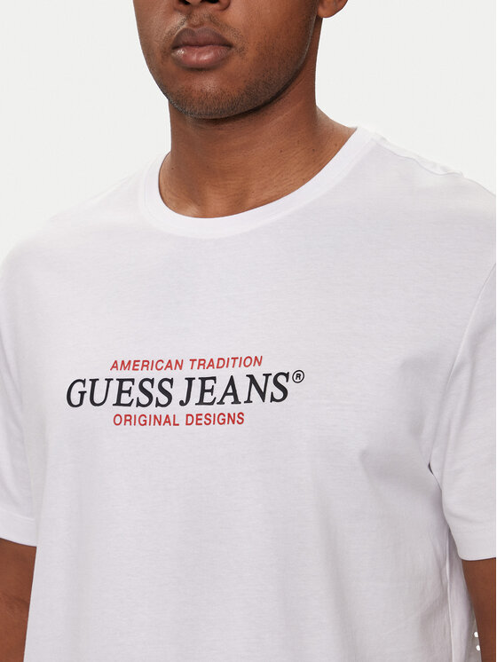 Guess Jeans Guess Jeans Футболка M4YI42 K8FQ4 Білий Regular Fit