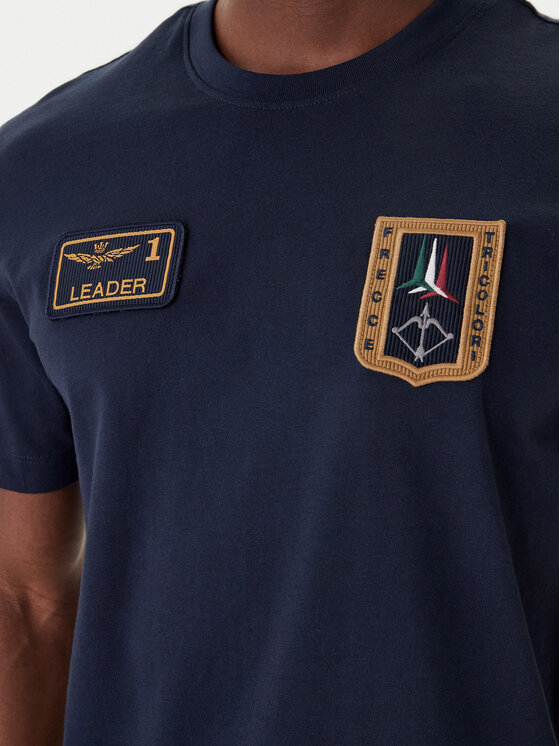 Aeronautica Militare Aeronautica Militare Camiseta 261TS2544UJ00592 Azul marino Regular Fit