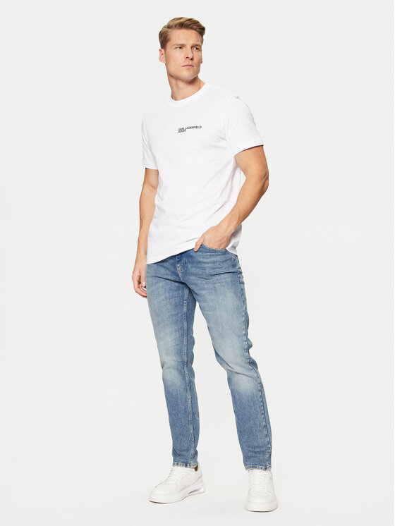 Karl Lagerfeld Jeans Karl Lagerfeld Jeans Футболка A1M17003 Білий Slim Fit