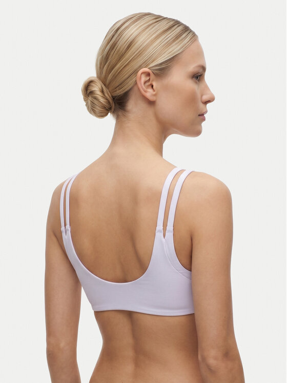 adidas adidas Спортивний бюстгальтер Optime Workout Reversible Twist Light Support Bra KS6053 Світло-фіолетовий