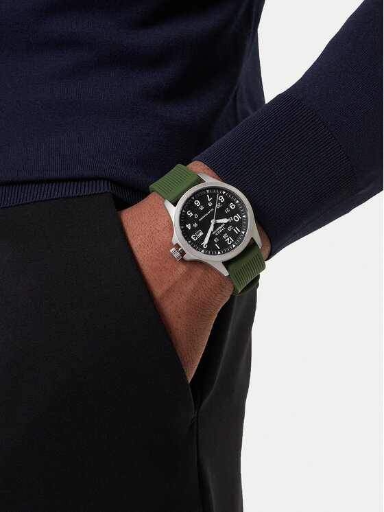 Timex Pulkstenis Timex Expedition® Field Post Solar TW2Y31600 Zaļš