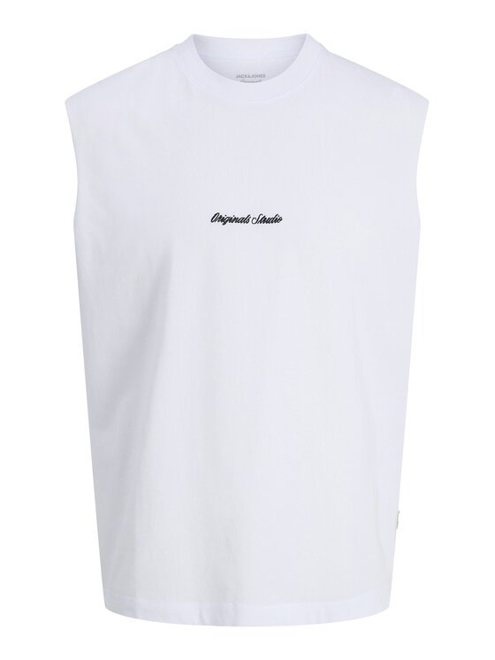 Jack & Jones Jack & Jones Camiseta sin mangas Norrebro Emb 12292009 Blanco Regular Fit