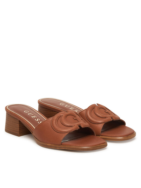 Guess Шльопанці Guess FLJCNN LEA03 Коричневий