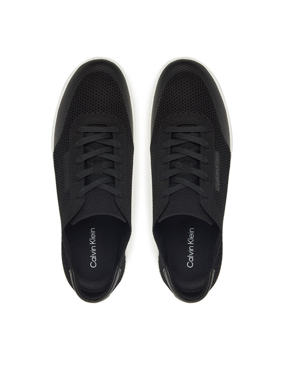 Calvin Klein Sneakersy Calvin Klein Low Top Lace Up Knit HM0HM01726 Čierna