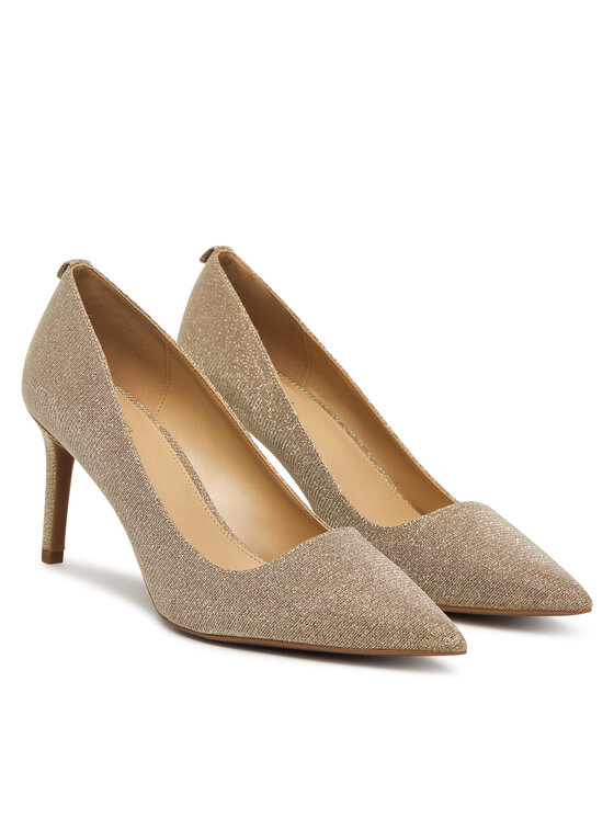 MICHAEL Michael Kors Pantofi cu toc subțire MICHAEL Michael Kors Alina Flex Pump 40S6HNMP1D Auriu