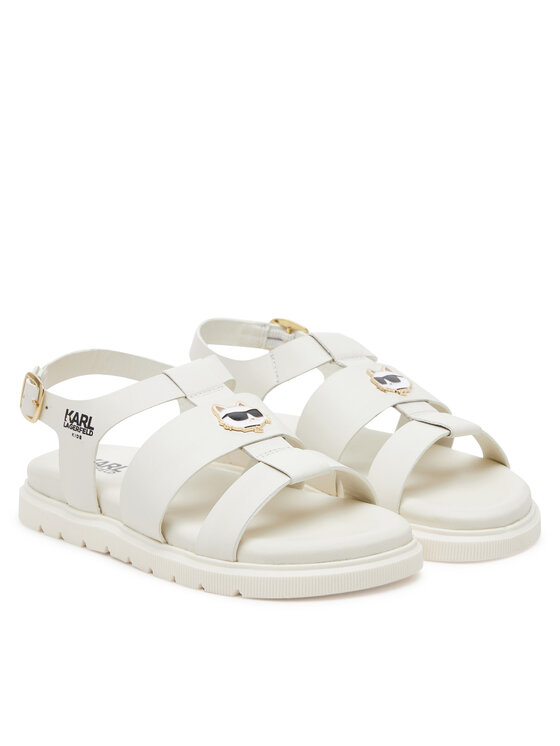 Karl Lagerfeld Kids Sandále Karl Lagerfeld Kids Z30372 S Écru