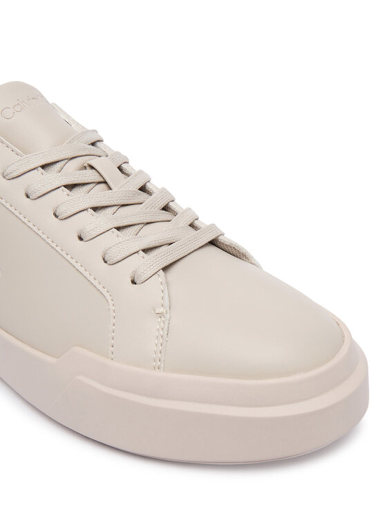 Calvin Klein Sneakersy Calvin Klein Chunky Cupsole Laceup Lth Wn YW0YW01947 Écru