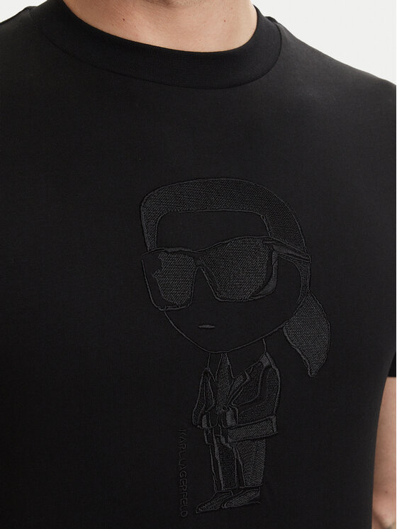 KARL LAGERFELD KARL LAGERFELD Camiseta 755040 563225 Negro Regular Fit