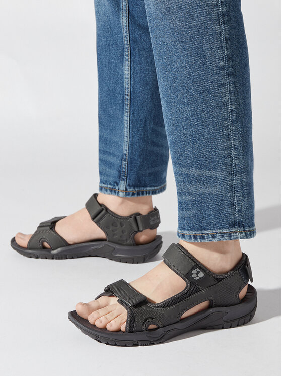 Jack Wolfskin Sandále Jack Wolfskin Lakewood Cruise Sandal M 409011 Sivá