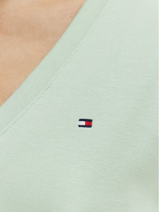 Tommy Hilfiger Tommy Hilfiger Camiseta New Cody WW0WW40584 Verde Slim Fit