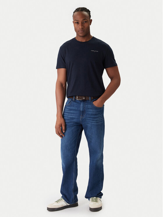Tommy Jeans Tommy Jeans Conjunto de camisetas Linear DM0DM22316 Azul marino Slim Fit