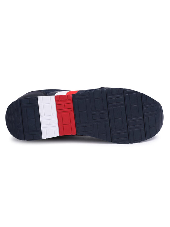 Tommy Hilfiger Zapatillas Tommy Hilfiger Corporate Material Mix Runner FM0FM02688 Azul marino