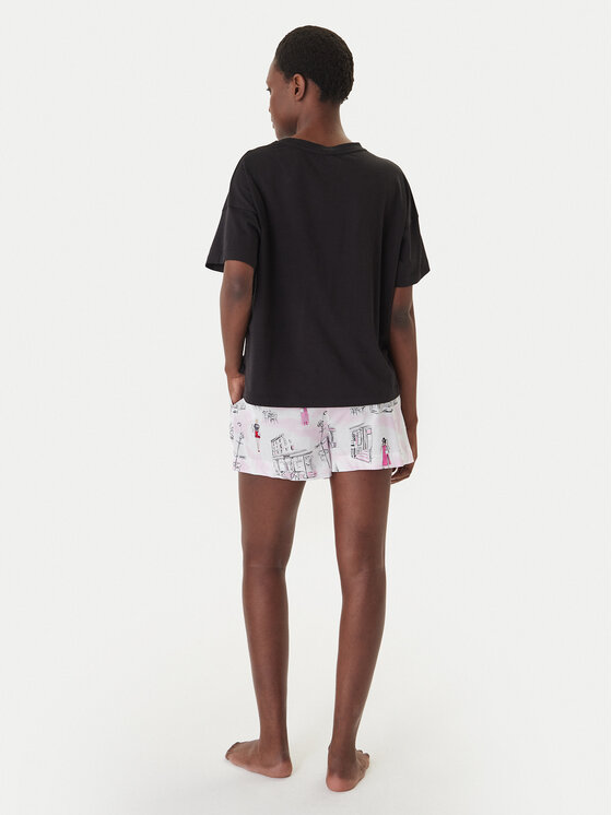 DKNY DKNY Піжама YI50108 Чорний Regular Fit