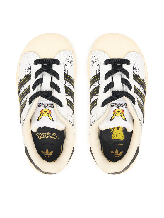 adidas Снікерcи adidas Pokemon Superstar II Elastic Lace KJ5614 Білий