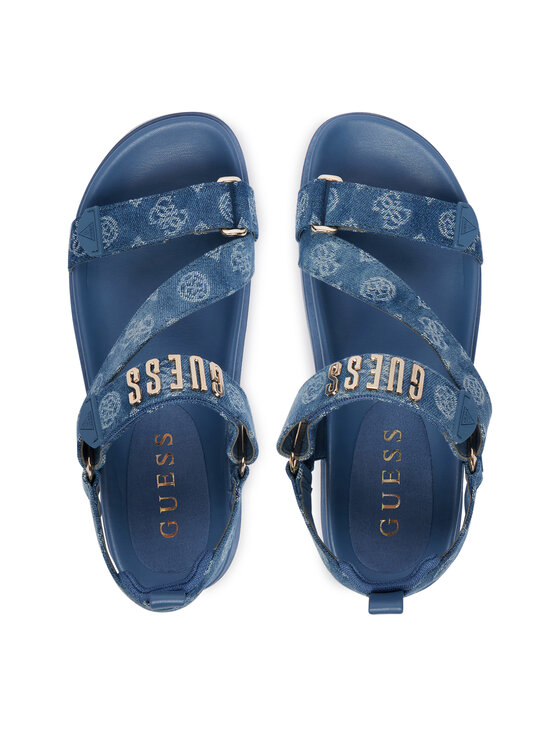 Guess Sandále Guess FLJFTT DEN03 Modrá