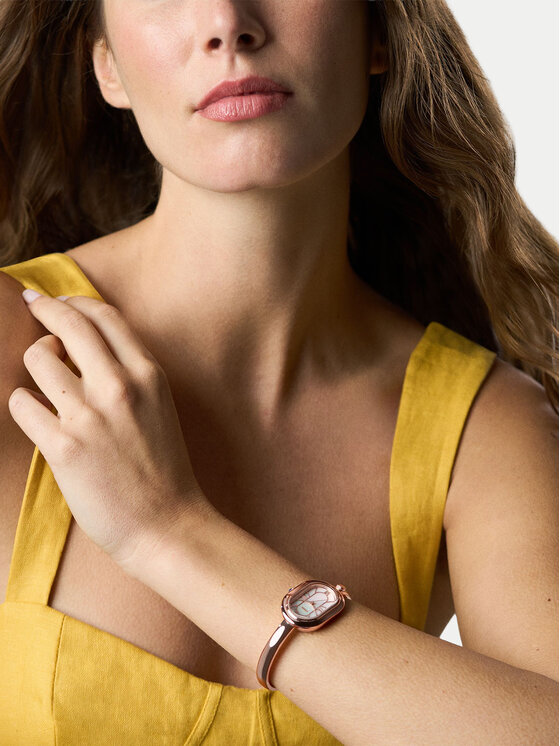 Fossil Годинник Fossil Sloan ES5472 Рожеве золото