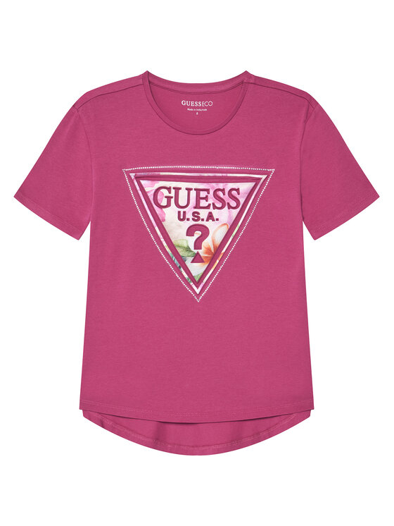 Guess Guess Футболка J6GI13 K6YW4 Рожевий Relaxed Fit