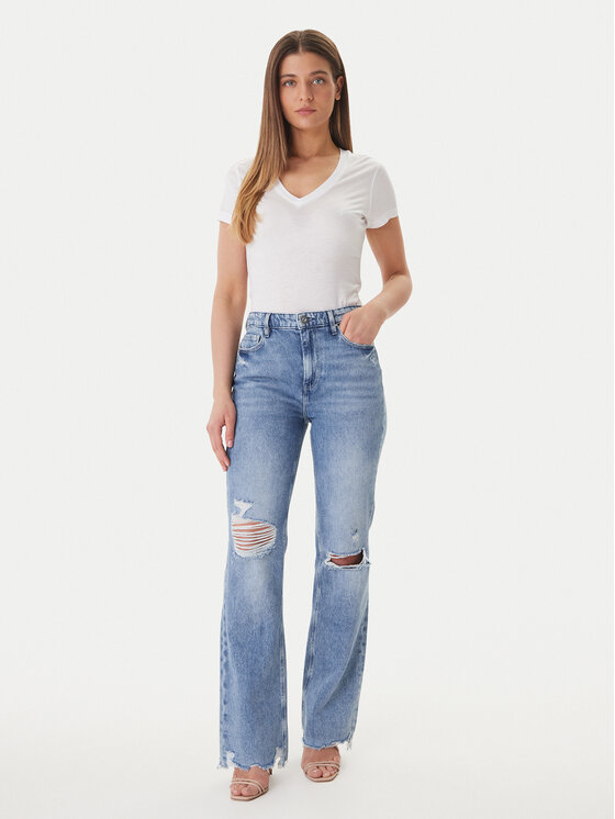 Guess Guess Футболка W5GP31 KCSX2 Білий Classic Fit
