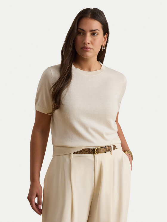 LAUREN RALPH LAUREN LAUREN RALPH LAUREN Camiseta 200P14055500 Crema Regular Fit